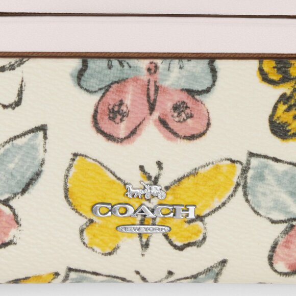 Mini Skinny Id Case With Butterfly Print - Picture 2 of 2